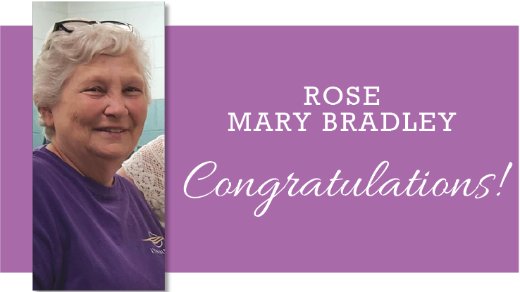 Congratulations Rose Mary Bradley