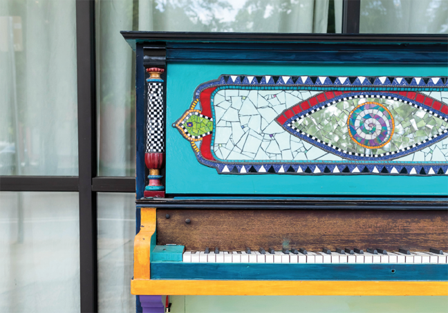 Local Teen Designs Artwork for Augusta’s Newest Painted Piano